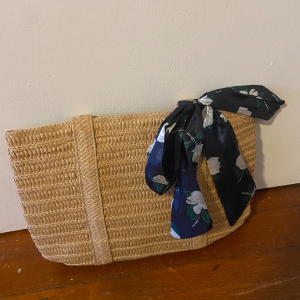 Draper James straw bag